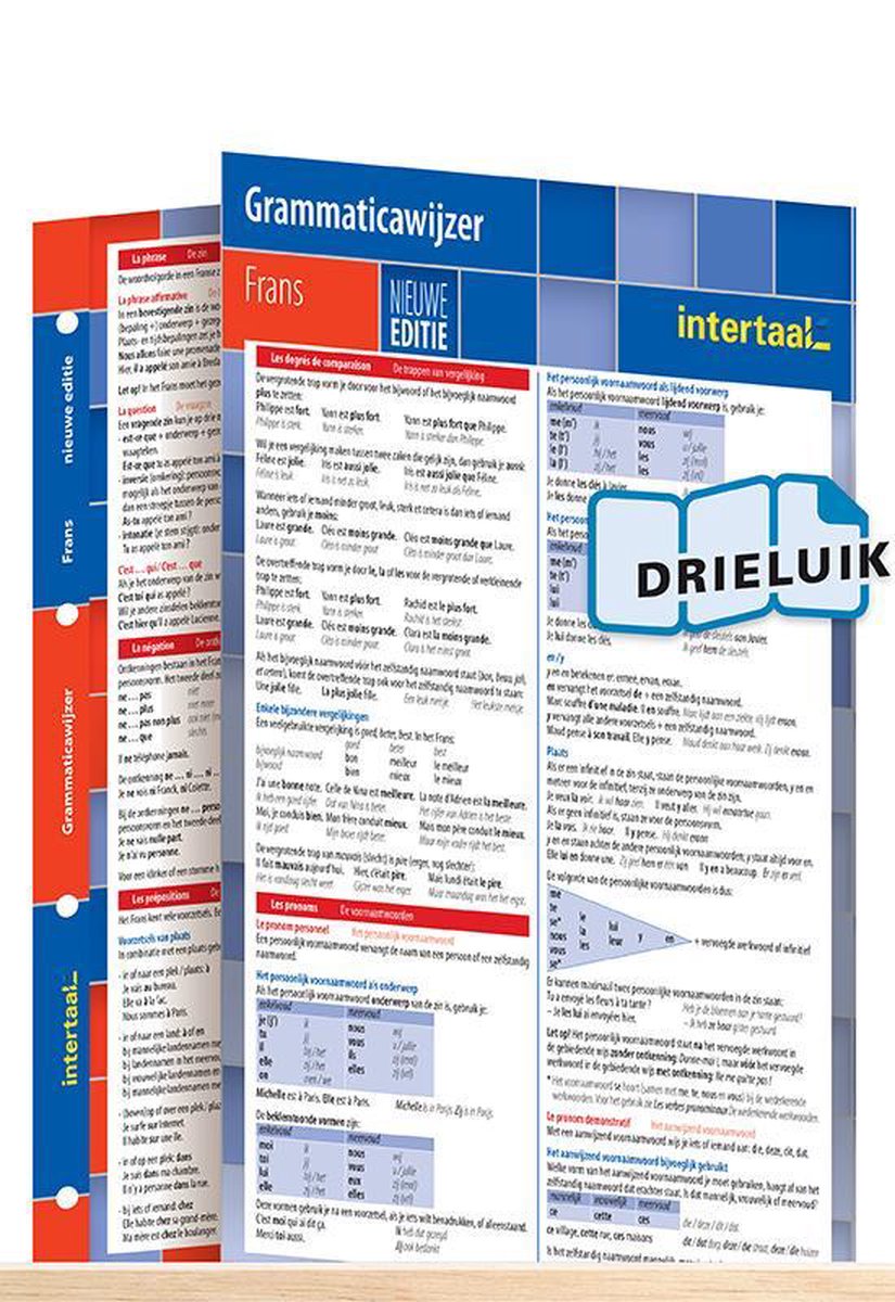 Grammaticawijzer Frans - nieuwe editie uitklapkaart