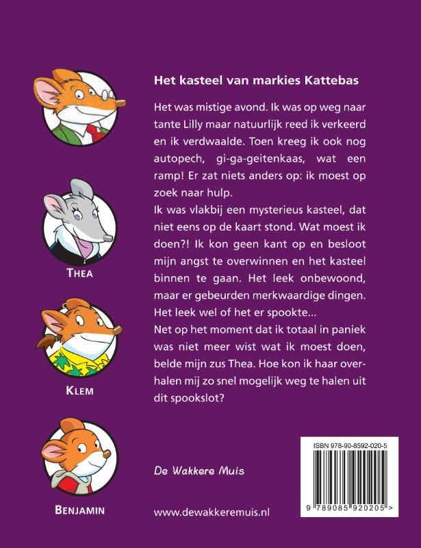 Geronimo Stilton 19 - Het kasteel van Markies Kattebas achterkant