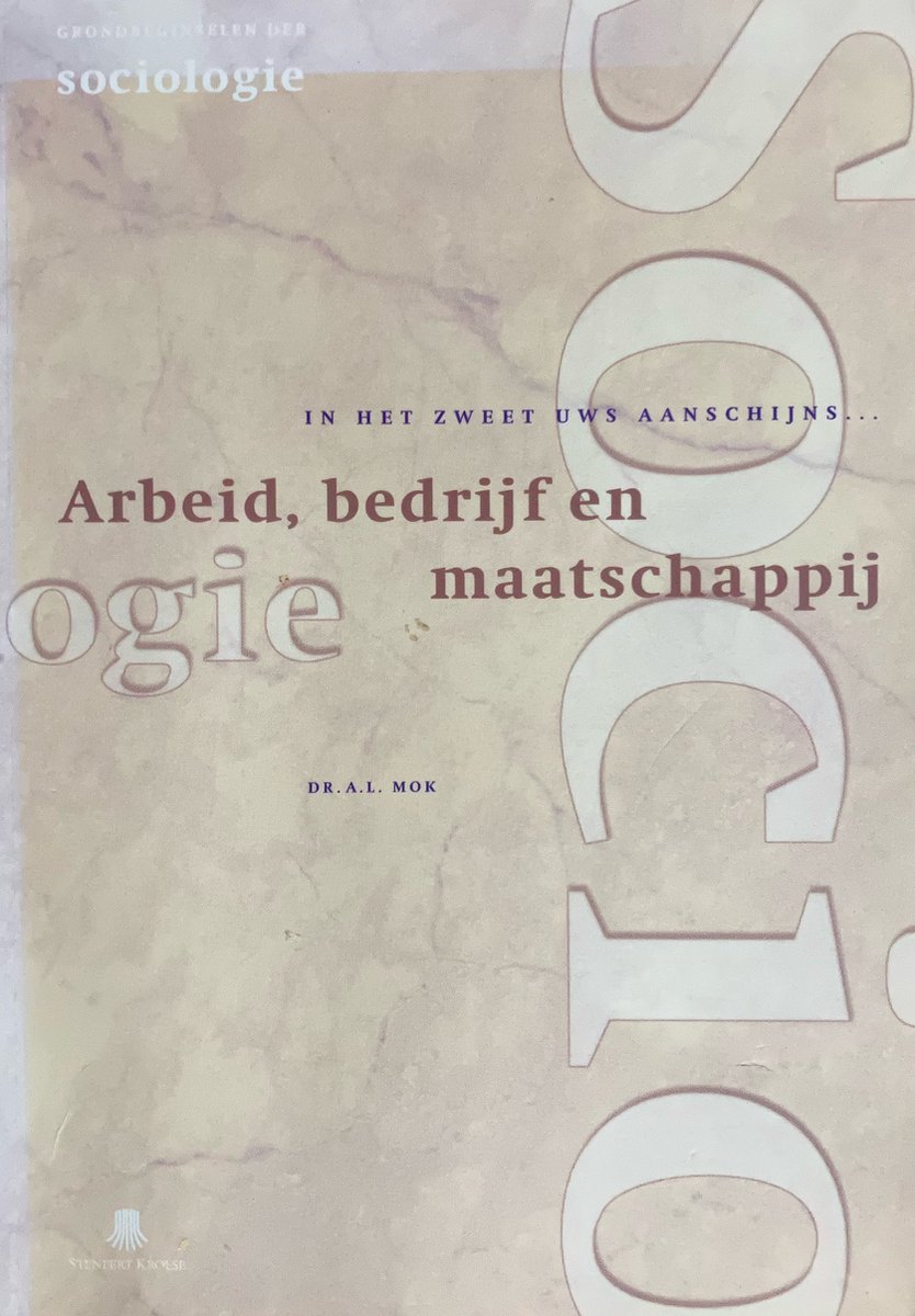 Arbeid, bedrijf en maatschappij