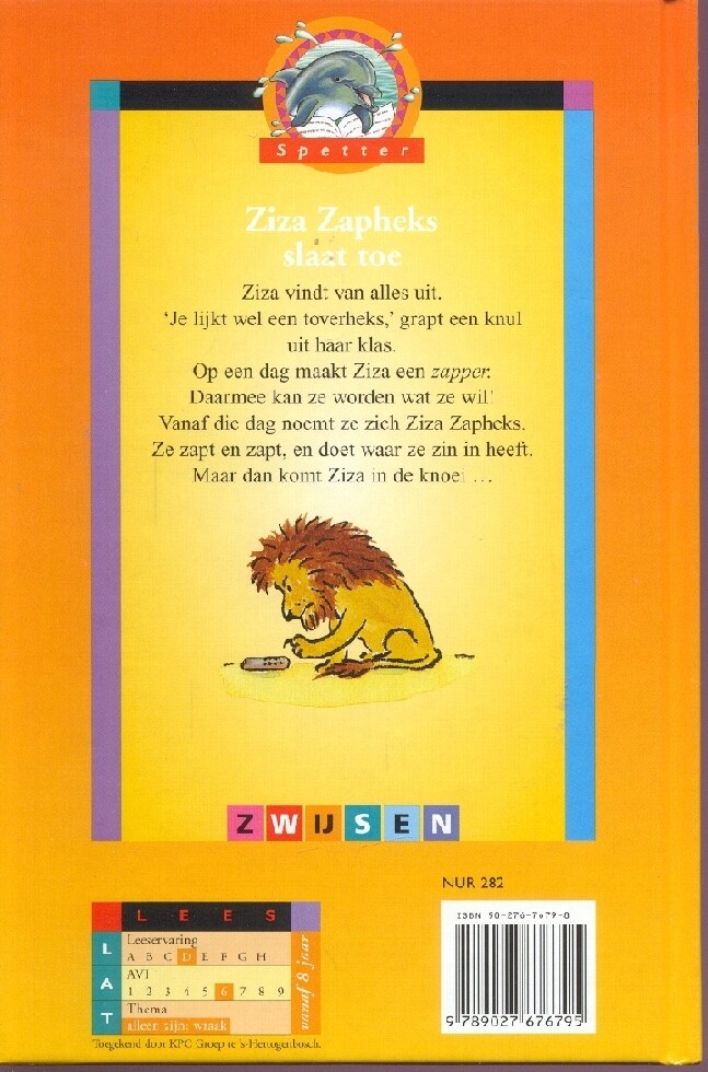 Ziza Zapheks slaat toe / Spetter achterkant
