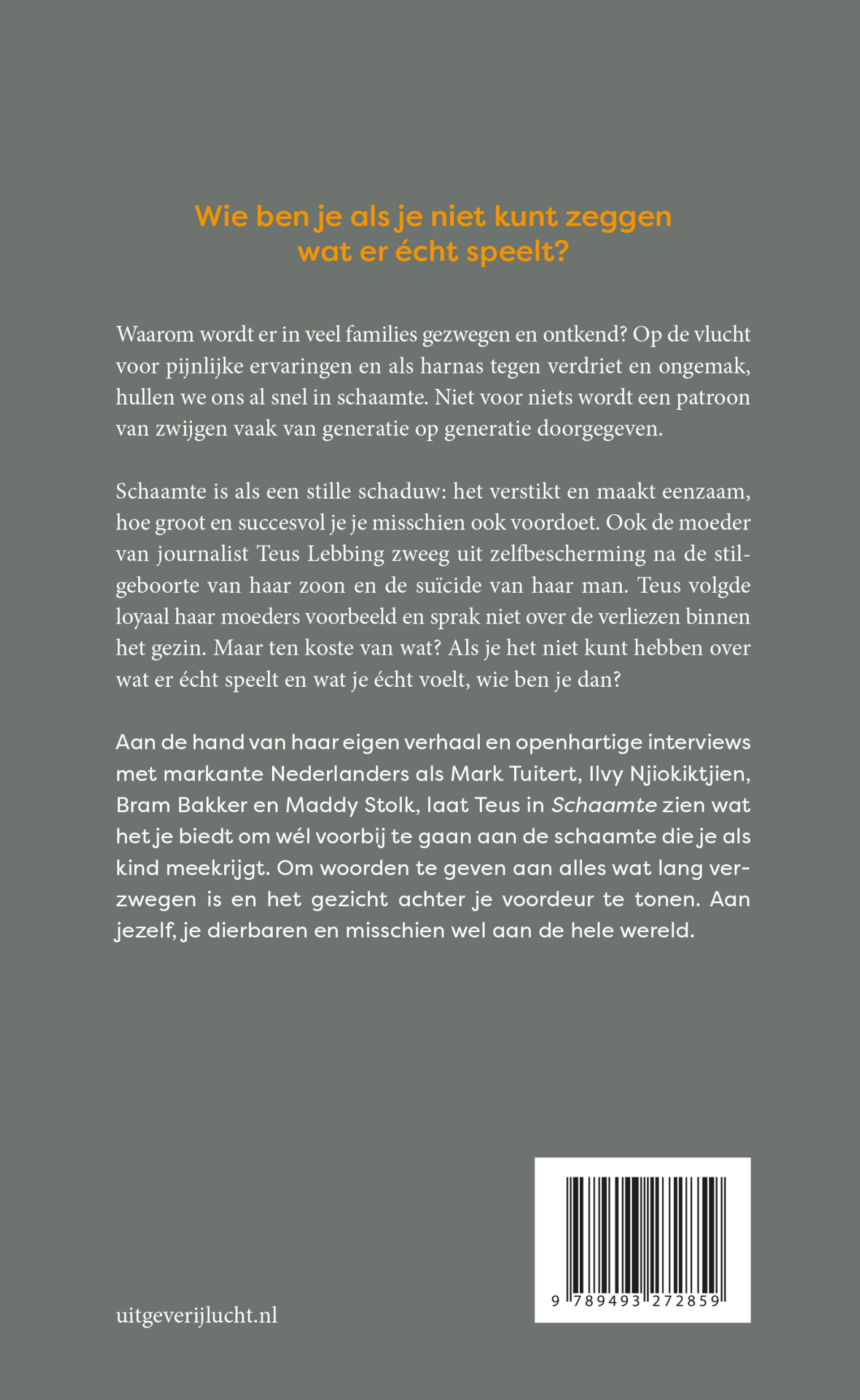 Schaamte achterkant