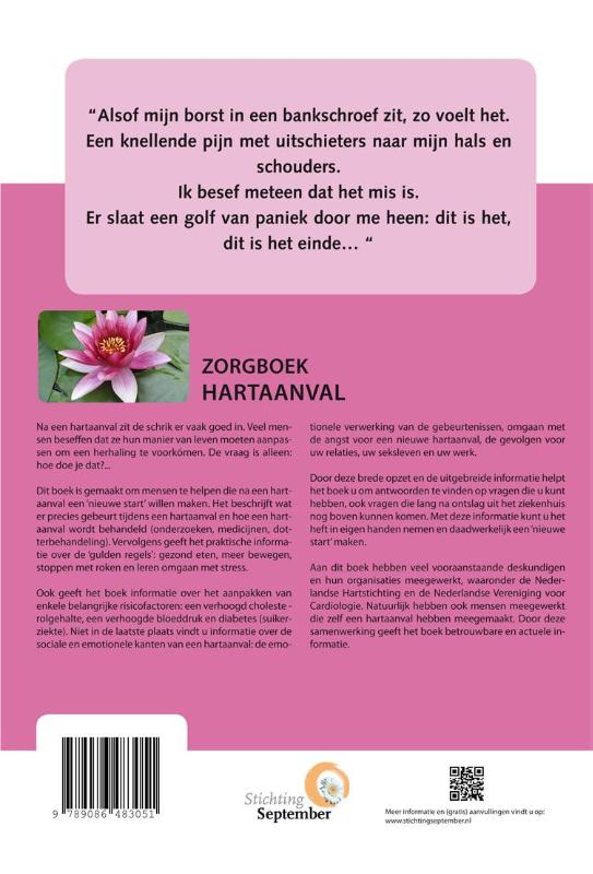 Zorgboek - Hartaanval achterkant