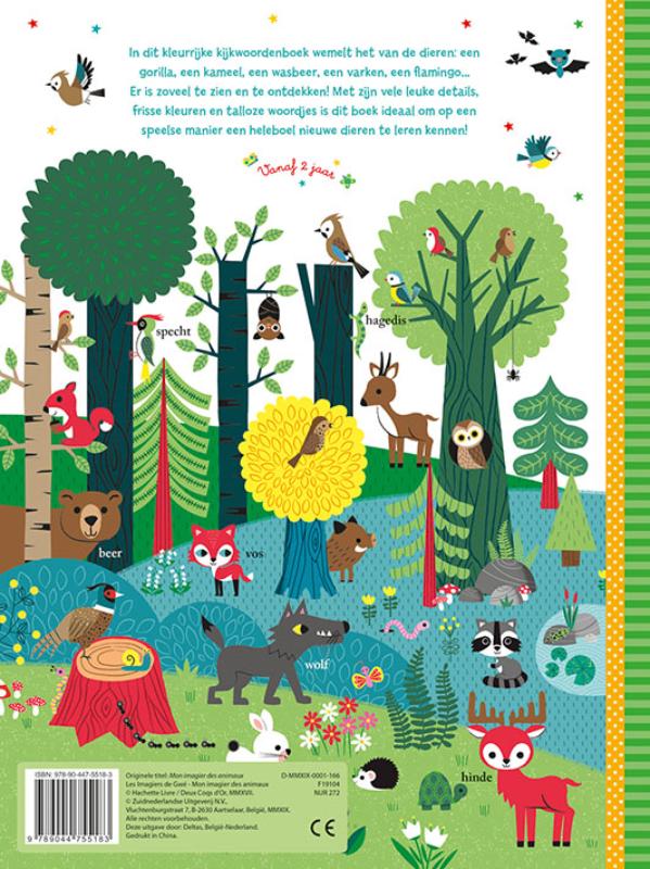 De dieren / Mijn kijkwoordenboek ik ontdek de wereld om me heen achterkant