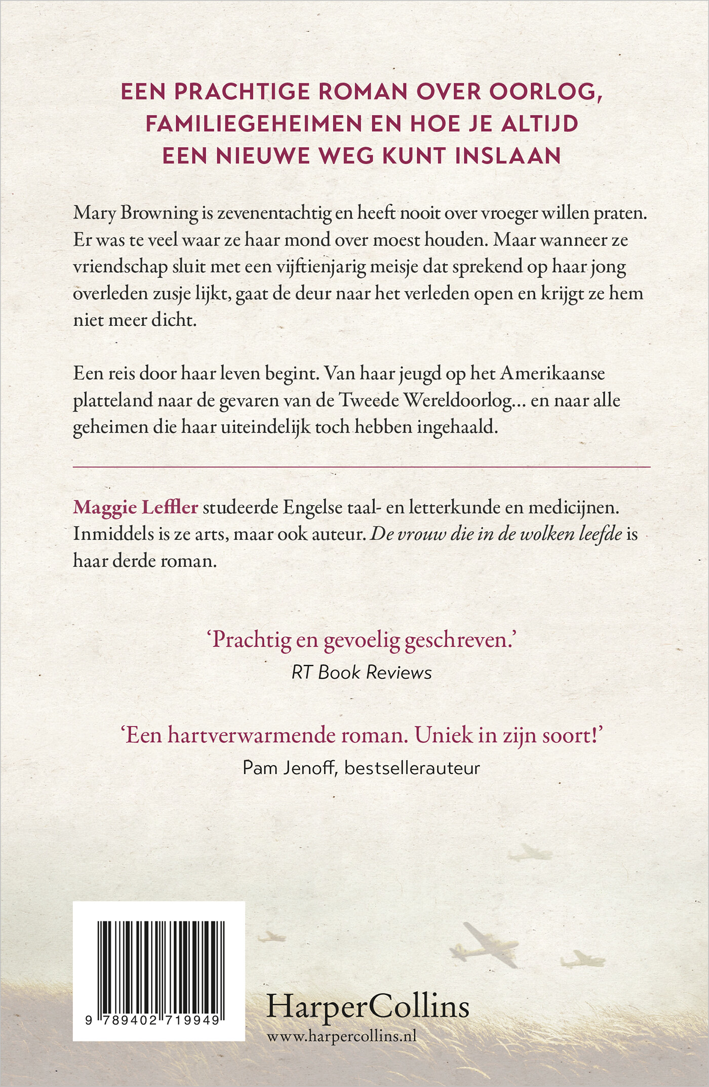 De vrouw die in de wolken leefde achterkant