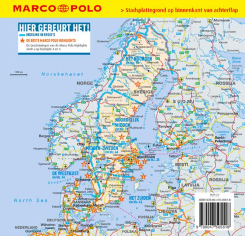 Marco Polo Reisgids Zweden achterkant