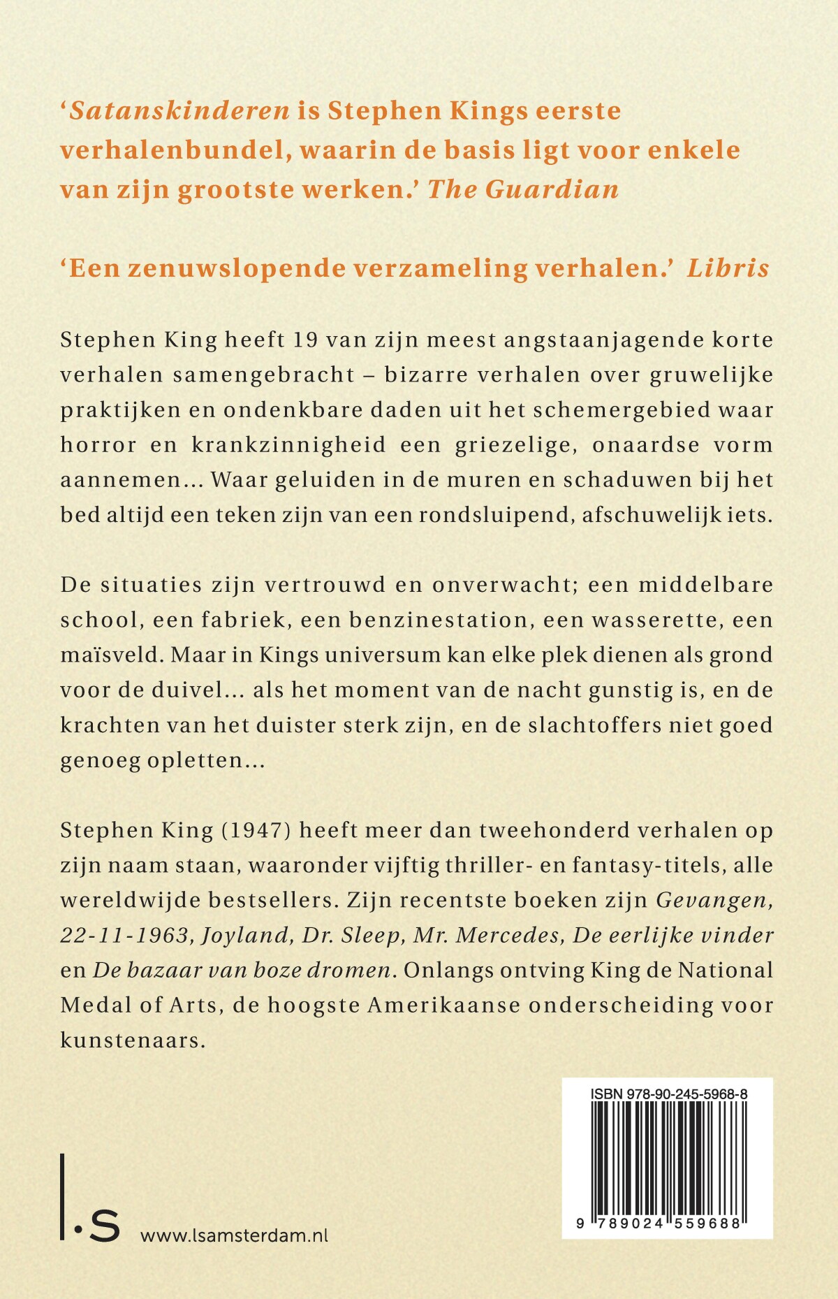 Satanskinderen achterkant