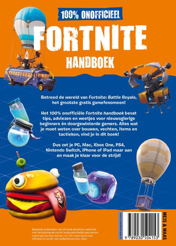 100% onofficieel Fortnite / handboek / Fortnite / 1 achterkant