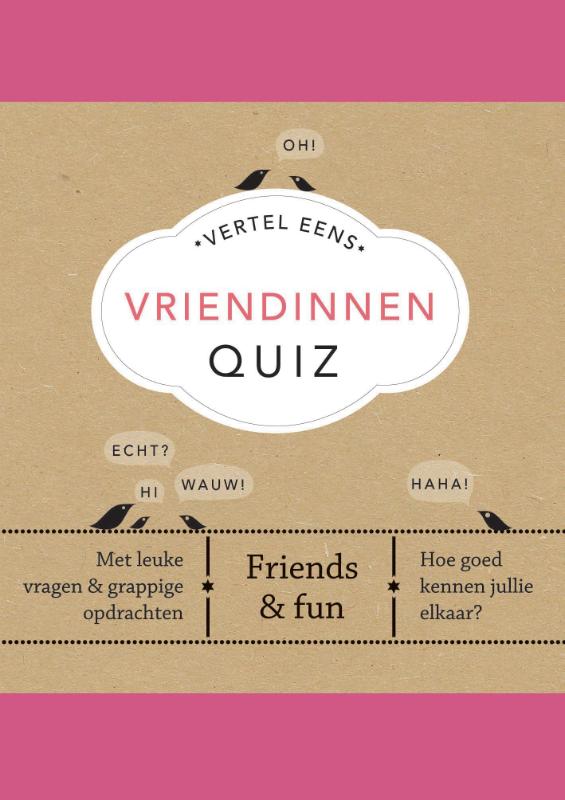 Vertel eens - Vriendinnen Quiz - kaartspel / gespreksstarter