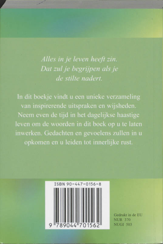 Innerlijk Tot Rust Komen achterkant