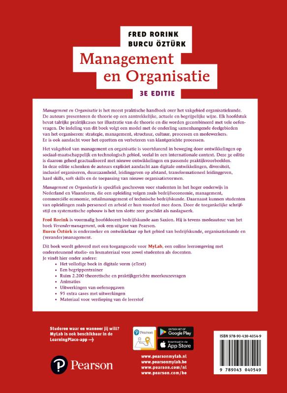 Management en organisatie achterkant