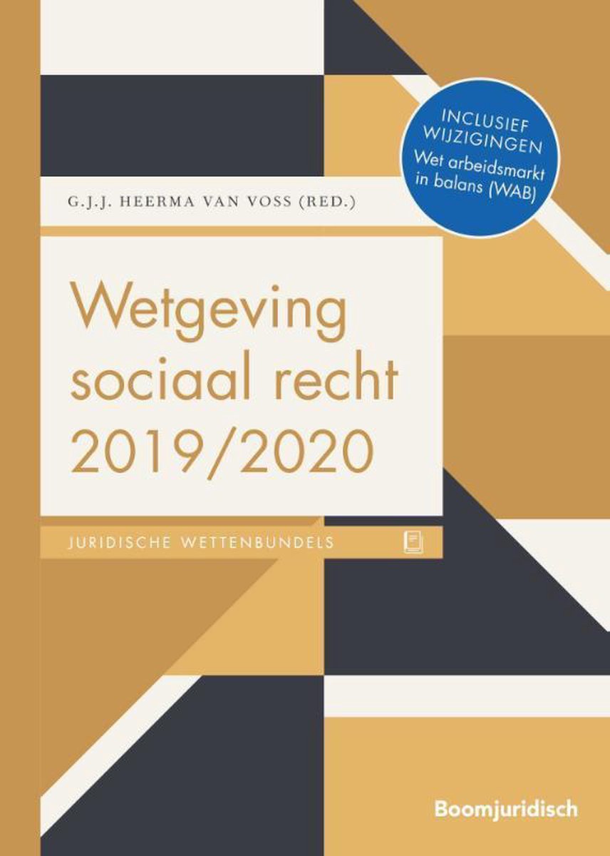 Boom Juridische wettenbundels  -  Wetgeving sociaal recht 2019/2020