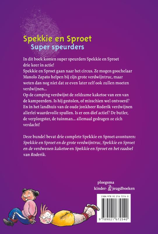 Spekkie en Sproet  -   Super speurders achterkant
