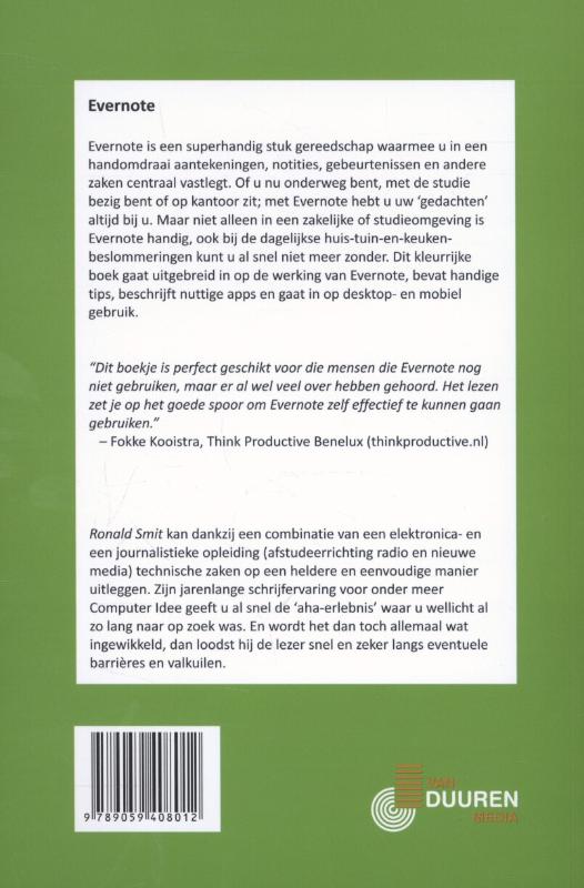 Ontdek Snel: Evernote achterkant