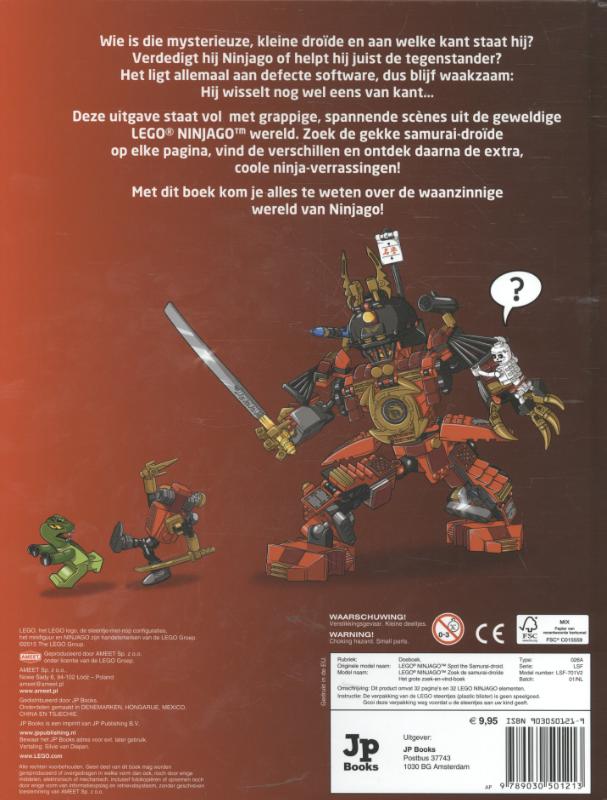 Zoek de Samurai-droïde / Lego Ninjago achterkant