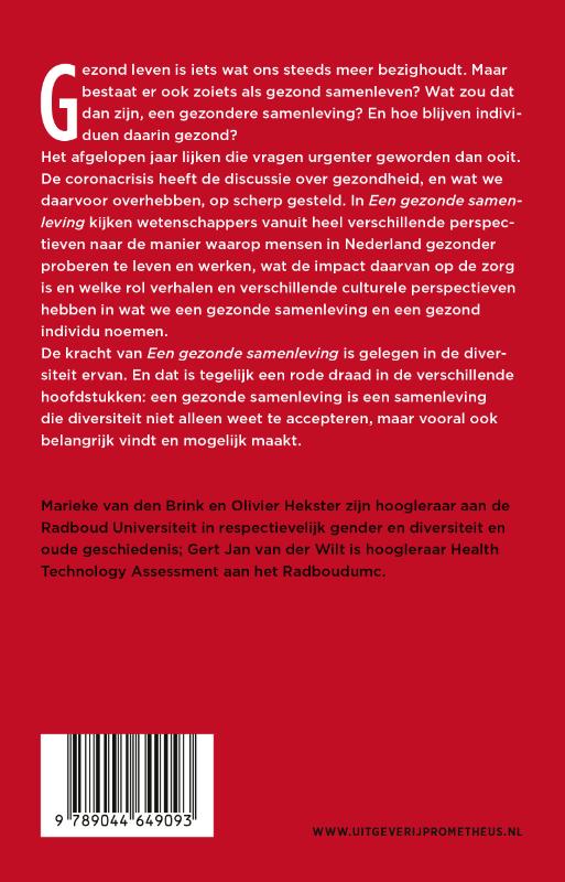 Een gezonde samenleving Een gezonde samenleving achterkant