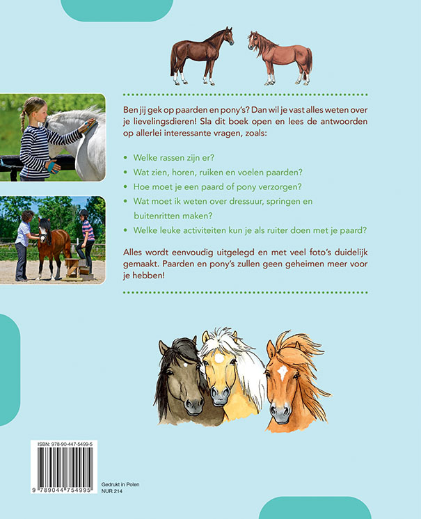 Het grote boek over paarden en pony's achterkant