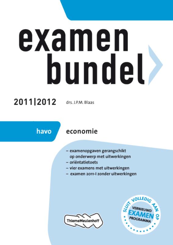 boekenbalie_9789006076547_cover Examenbundel  / Economie Havo 2011/2012