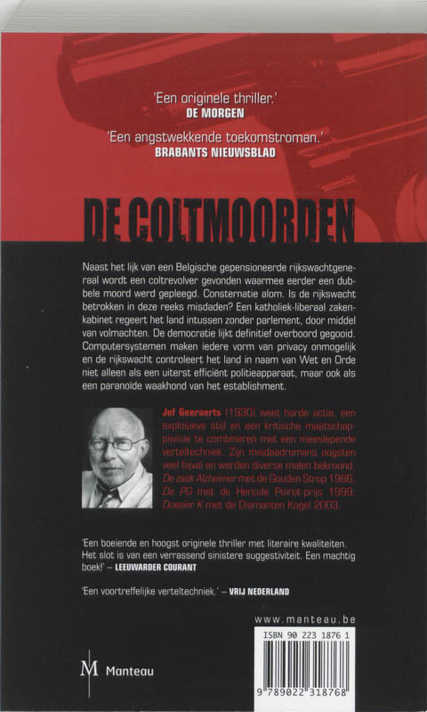 De Coltmoorden achterkant