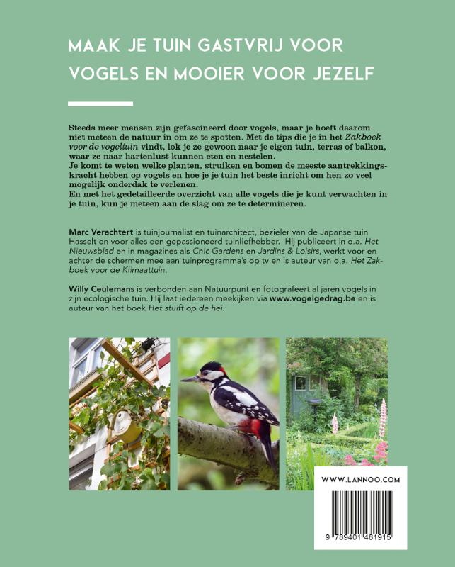 Zakboek voor de vogeltuin achterkant