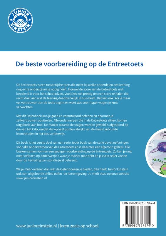 1 Gemengde opgaven voor groep 7 / Entreetoets oefenboek / Opgaven voor rekenen en taal achterkant