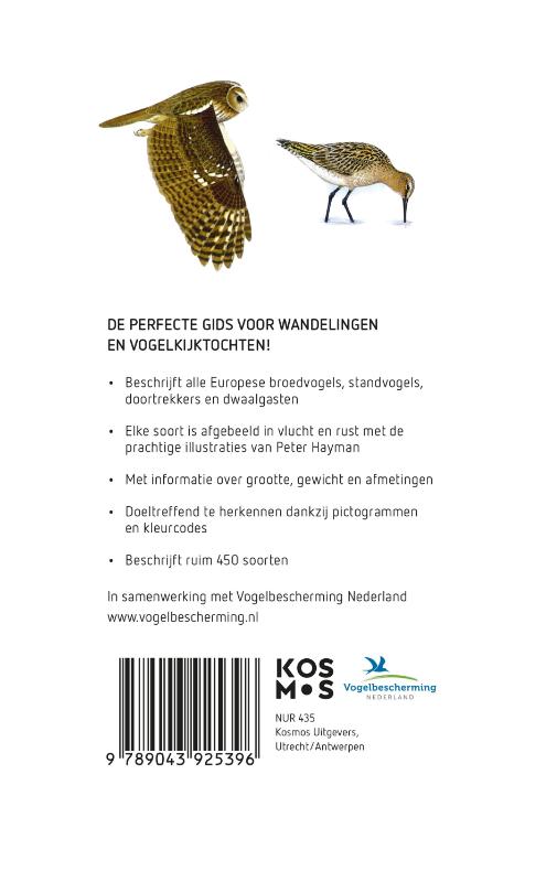 Hayman's zakgids vogels achterkant