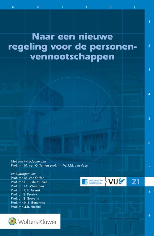 ZIFO-reeks 21 -   Naar een nieuwe regeling voor de personenvennootschappen