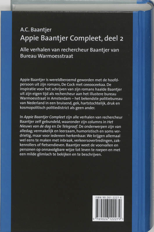 Appie Baantjer Compleet / 2 achterkant