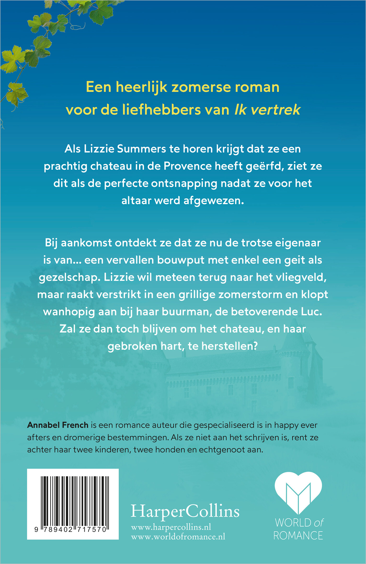 Een zomer op het chateau / Chateau / 1 achterkant