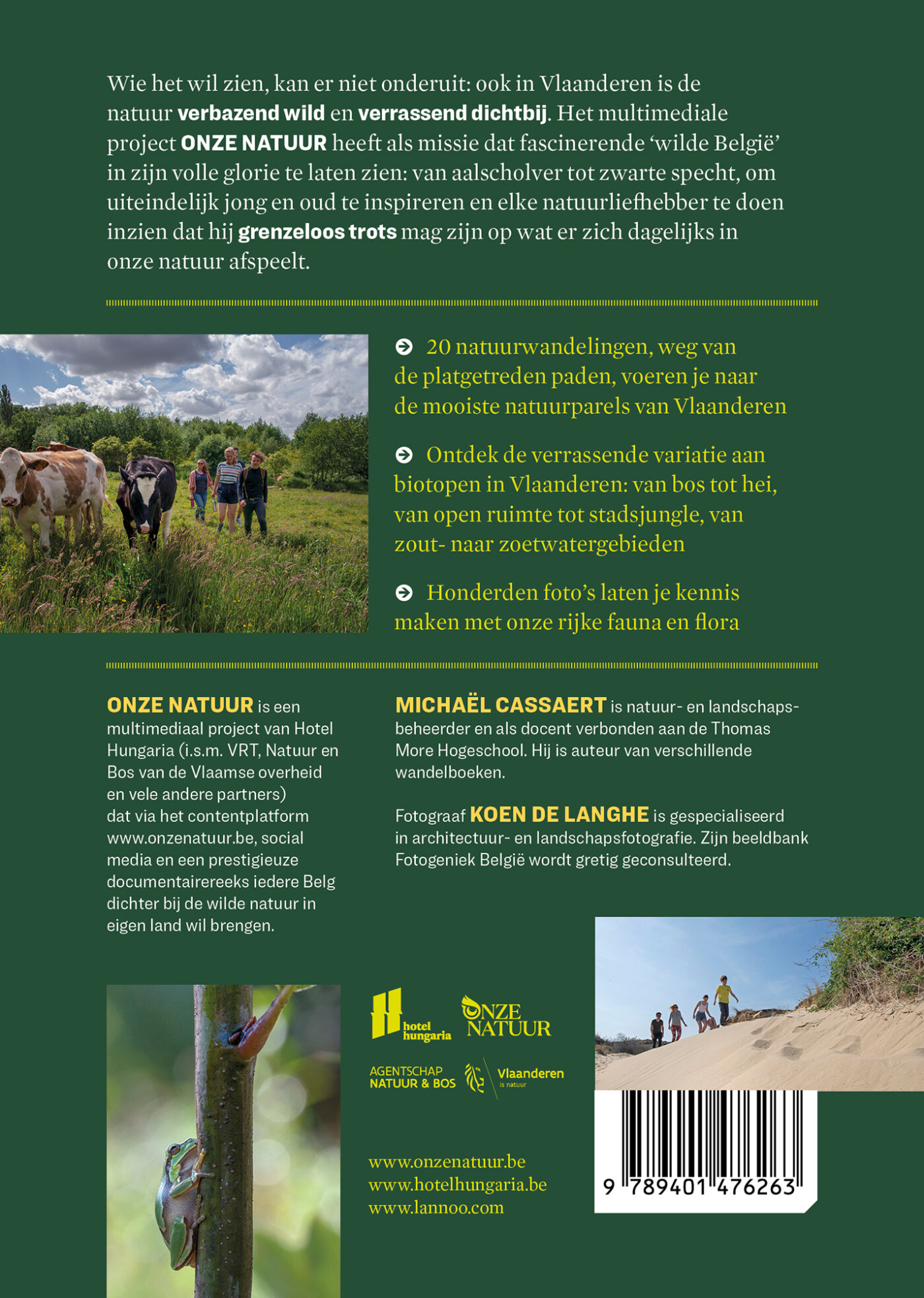 Wandelboek / Onze natuur achterkant