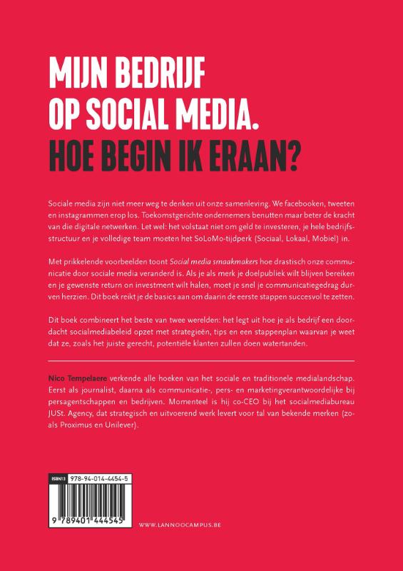 Social Media smaakmakers achterkant