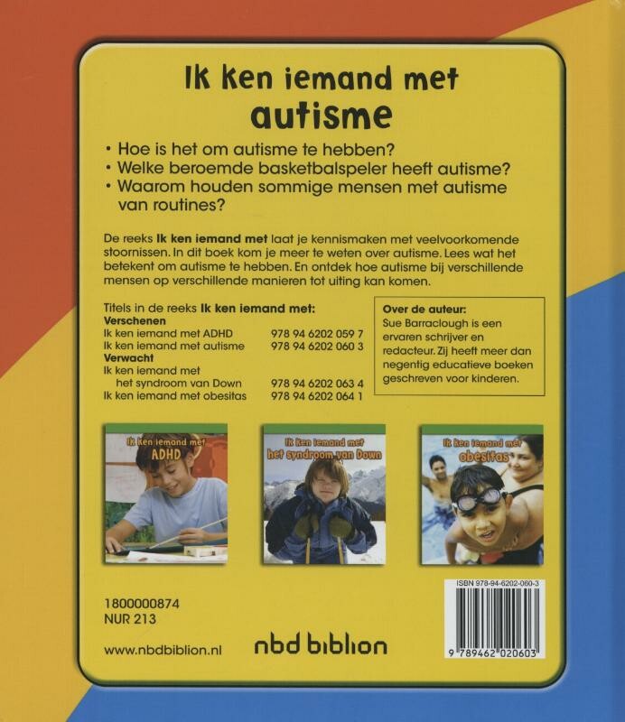 Autisme / Ik ken iemand met / 2 achterkant