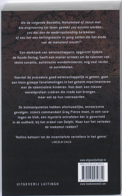 Het laatste orakel / Sigma Force / 5 Het laatste orakel / Sigma Force / 5 achterkant