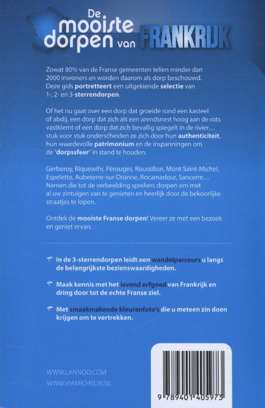 De mooiste dorpen van Frankrijk achterkant