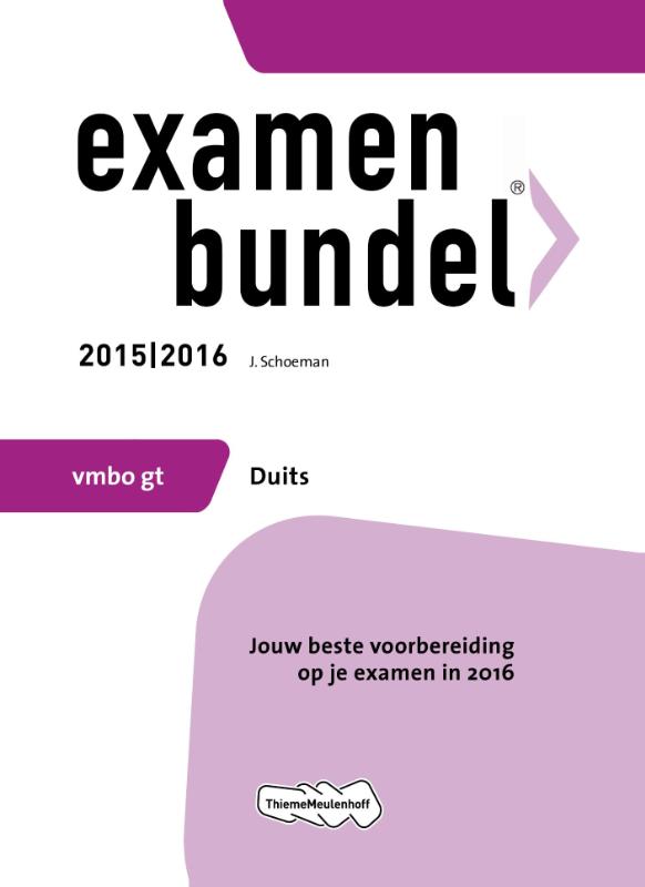 Examenbundel vmbo-gt Duits 2015/2016