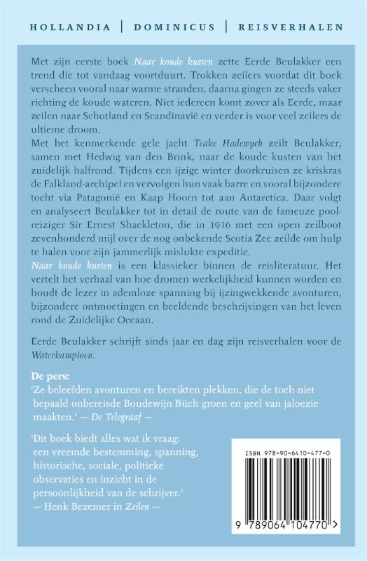 Hollandia zeeboeken - Naar koude kusten 1990-1992 achterkant