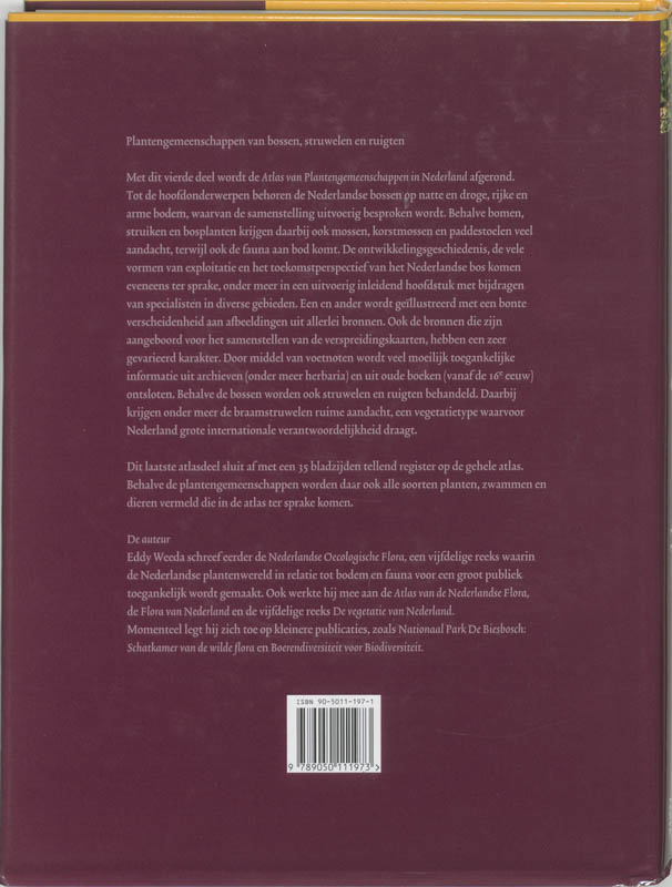 Atlas van Plantengemeenschappen in Nederland / 4 / Atlas van Plantgemeenschappen in Nederland / 4 achterkant