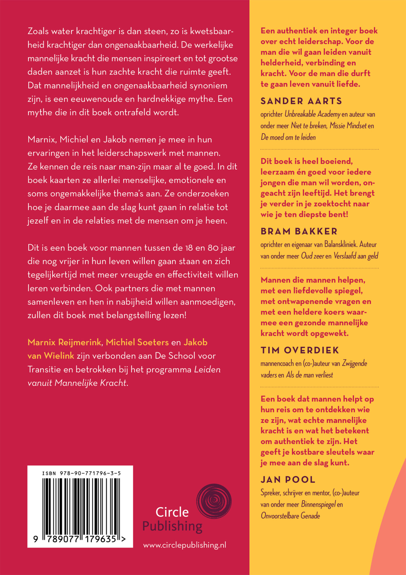 Leiden vanuit mannelijke kracht achterkant