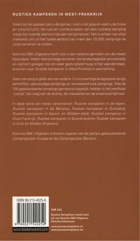 Rustiek kamperen in West Frankrijk achterkant