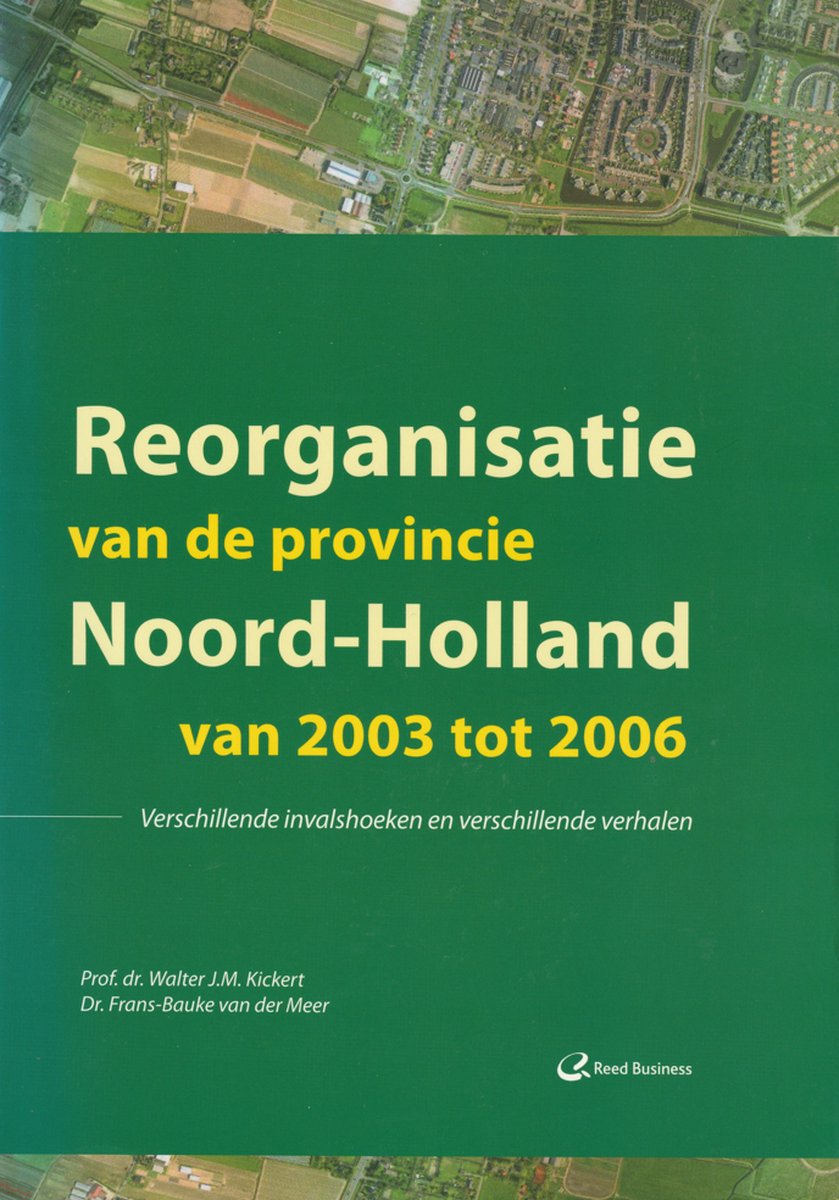 Reorganisatie van de provincie Noord-Holland