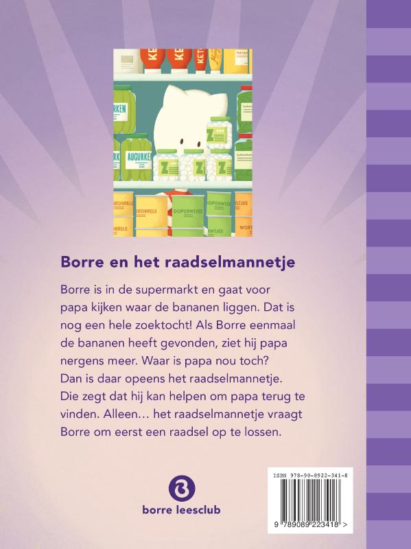 Borre en het raadselmannetje / Borre Leesclub achterkant