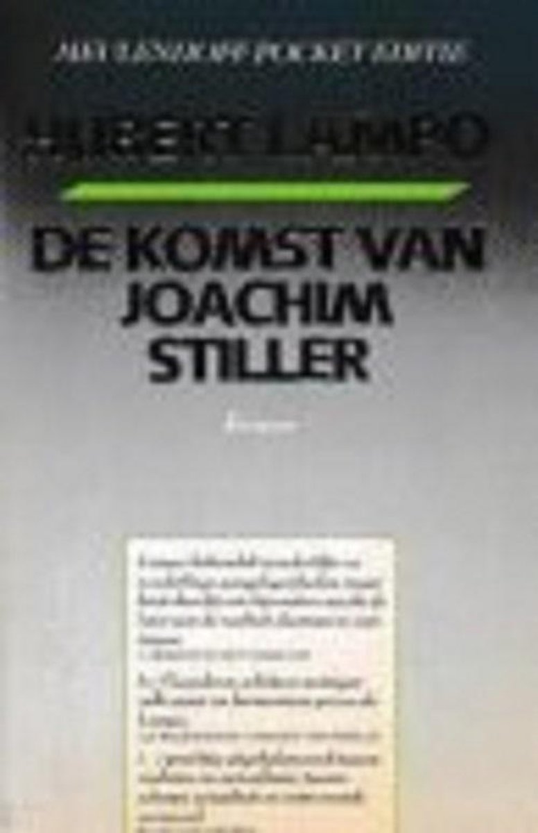 Komst van joachim stiller