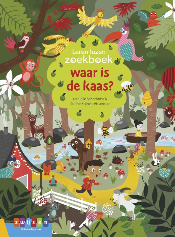 Leren lezen zoekboek  -   waar is de kaas?