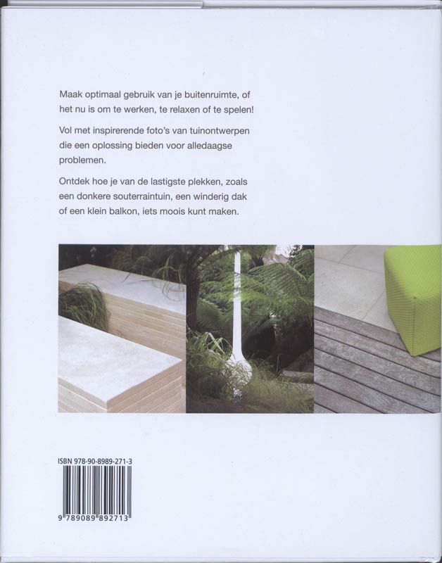 Kleine tuin, grote ideeën Kleine tuin, grote ideeën achterkant