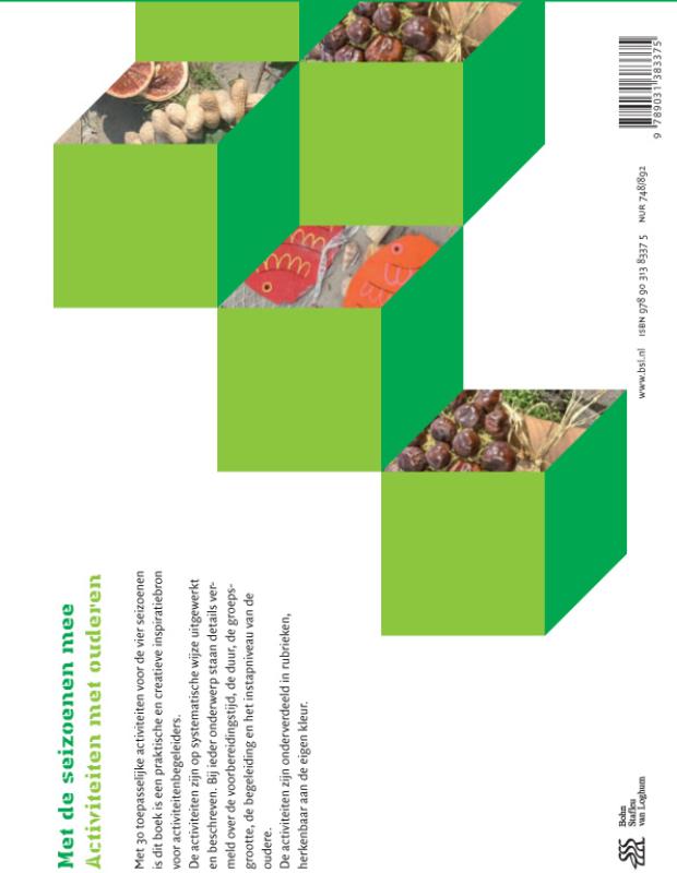 Activiteiten met ouderen Met de seizoenen mee / Activiteiten met ouderen achterkant