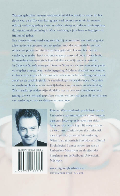 Slaaf van het onbewuste Slaaf van het onbewuste achterkant