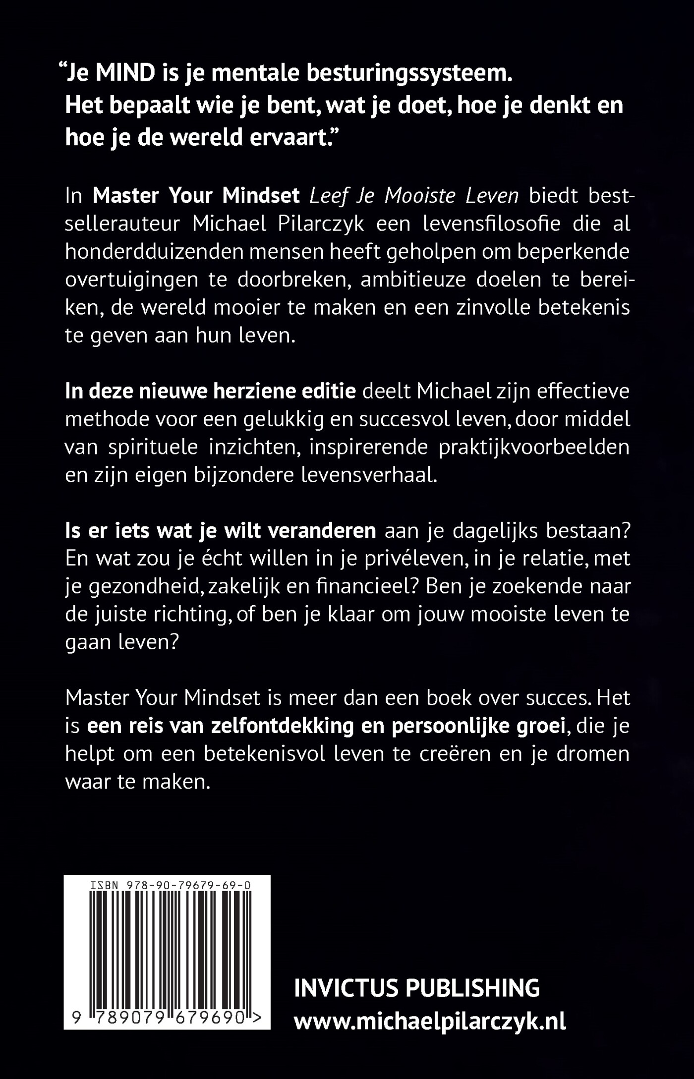 Master your mindset achterkant