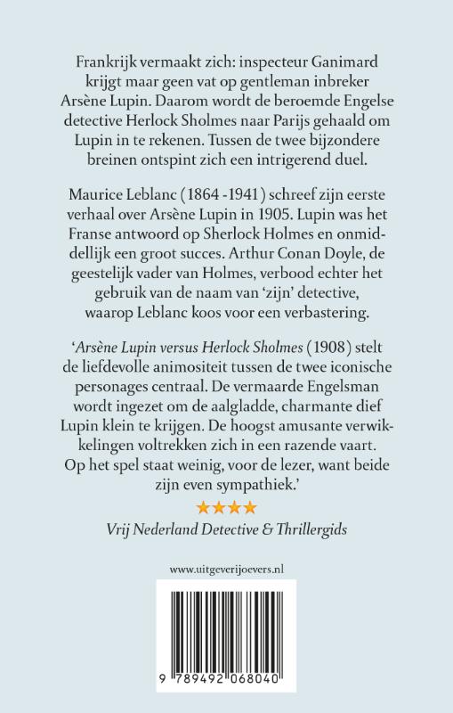 Arsène Lupin versus Herlock Sholmes / Arsène Lupin / 2 achterkant