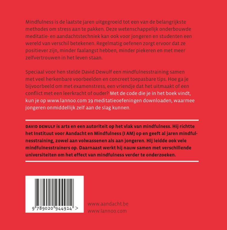 Mindfulness voor jongeren. Oefeningen Mindfulness voor jongeren. Oefeningen achterkant