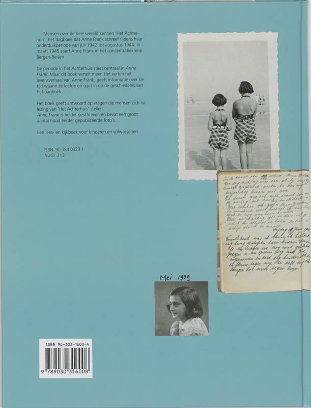 Anne Frank / Geschiedenis en Wetenschap achterkant