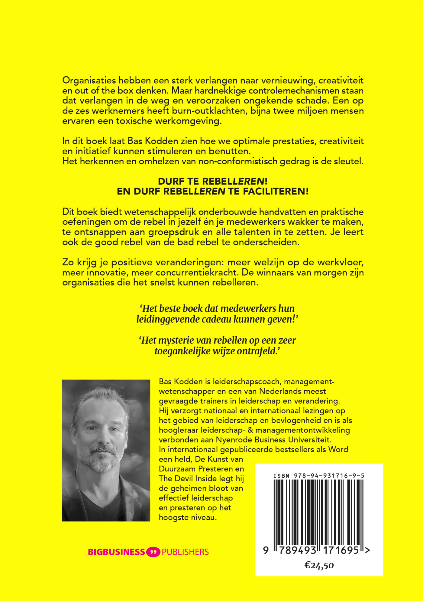 Rebelleren moet je faciliteren achterkant